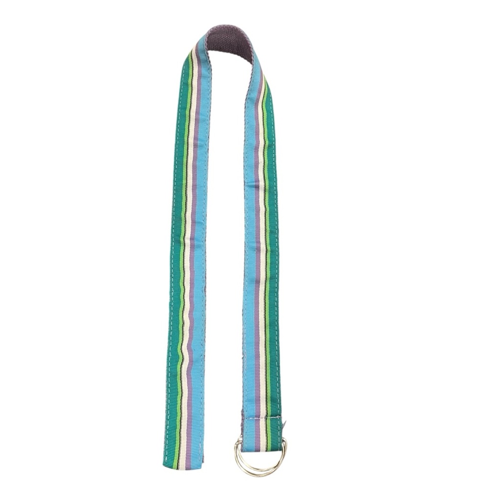 2/$15 Multicolor Striped Belt D ring Closure 38.5"